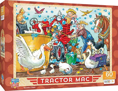 MasterPieces Licensed 60 Piece Vintage Jigsaw Puzzle For Kids - Tractor Mac • $14.99