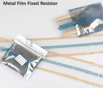 100 Pieces 1/4 W(0.25 Watt) ±1% Metal Film Resistors US Seller (0 ~15M Ω ) • $4.79