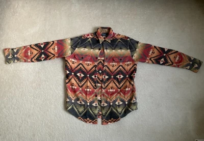 £112 • Buy Polo Ralph Lauren Southwestern Indian Aztec Western Cowboy Rodeo Shirt Men