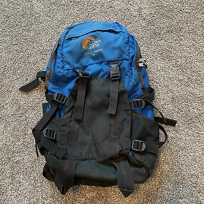 Lowe Alpine Contour Mountain 40 Nylon Blue Backpack Daypack Hiking • $31.45