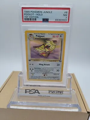 $249.95 • Buy 1999 Pokemon Jungle Pidgeot Holo 1st Edition 8/64 PSA 7 NM