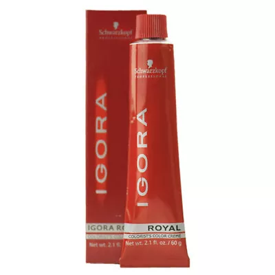 SCHWARZKOPF PROFESSIONAL IGORA ROYAL HAIR COLOUR LIGHT BROWN NATURAL EXTRA 60g • $17.95