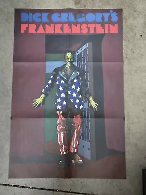 Milton Glaser Frankenstein Monster Poster 1970 Graphic Pop Culture Psychedelic  • $149.99