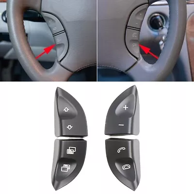 Steering Wheel Control Button Switch Cover For Mercedes W220 W215 Black • $22.71