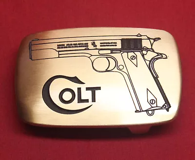 Colt Firearms 1911 Solid Brass Belt Buckle • $49.99