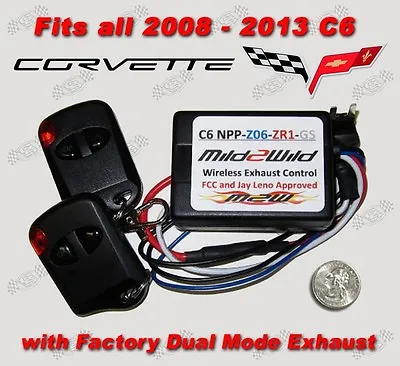 2006 - 2013 C6 Corvette Mild 2 Wild NPP Exhaust Control - FREE USA Shipping • $69.95