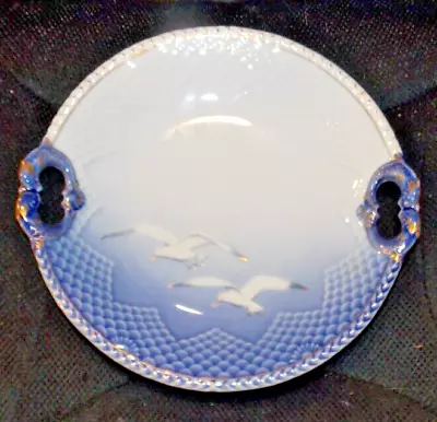 B&G Copenhagen Porcelain Seagull Plate Dish Handles Denmark 304 • $16.99