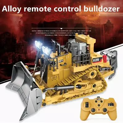 Remote Control Excavator Bulldozer 2.4G Channel RC Front Loader Toy • $35