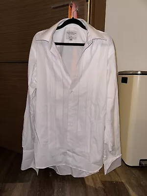 White French Cuff Shirt Mens Size 42 Pure Cotton • £10