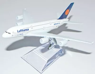 Lufthansa Airplane 16CM Airlines Die Cast Metal Desk Aircraft Plane Model UK • £12.99