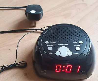Digtal Tesco Clock Radio FM Alarm Speaker • £4.99