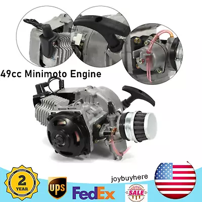 2 Stroke Pull Start Engine Motor For Pocket ATV Pit Mini Dirt Bike 47CC/49CC   • $50