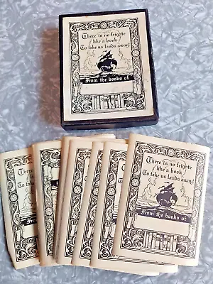 Box Of Vintage Antioch Bookplate Company Pirate Ship From The Books Of • $19