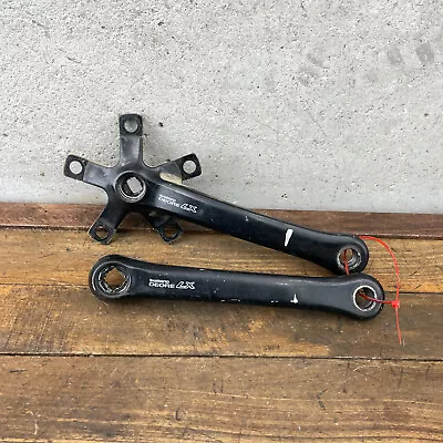 Vintage Shimano Deore LX FC-M563  Crank Set 175 Mm 94 58 BCD Triple Black A3 • $119.99