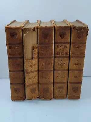 History Of The United States Henry William Elson Limited Edition Vol. 1-5 1905 • $129.99