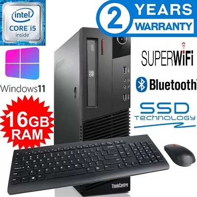 Lenovo I5 16gb Ram 512gb Ssd. W/less Keyboard & Mouse. Win 11 Pro & Office Pro • $299