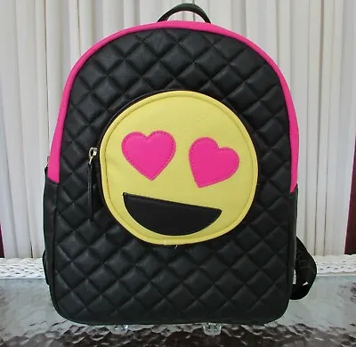 Luv Betsey Johnson Backpack Emoji Smiley Hearts LBSMILBK NWT • $29.95