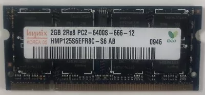 Hynix HMP125S6EFR8C-S6 2GB DDR2 Laptop RAM Memory • $17.99