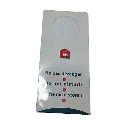 Vintage Ibis Hotel Do Not Disturb Door Knob Sign Hanger 24671 Germany • $7