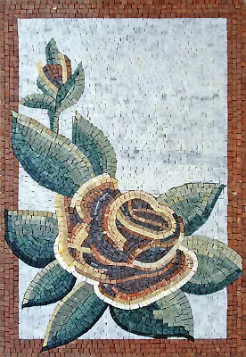 FL176 23.62 ×35.43  Flower Mural Marble Mosaic Art • $649