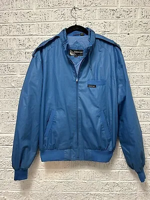 Vintage Members Only Jacket Men's Size 40 Bomber Full Zip Lined Lightweight Blue • $27.99