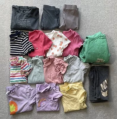 Girls Clothes Bundle Age 1.5 - 2 & 2-3 Years Old T-shirt Hoodie Legging 16 Items • £9.99