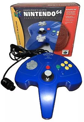 Nintendo 64 N64 Blue Interact SuperPad Controller • $17.95