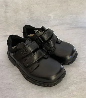 £29 • Buy Boys Clarks School Shoe Deaton Inf Black Leather Size 8F