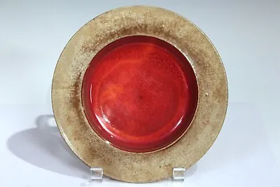 Herman Kahler HAK Pottery Denmark Artist Signed Art Deco Red Antique Bowl Dish • $65