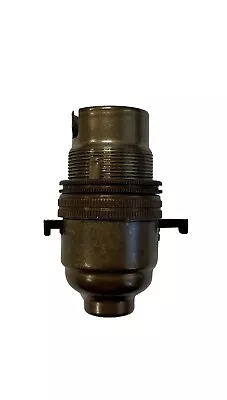 £4.99 • Buy Lamp Holder Bayonet Cap BC B22 Switched Anqiue Brass Finish