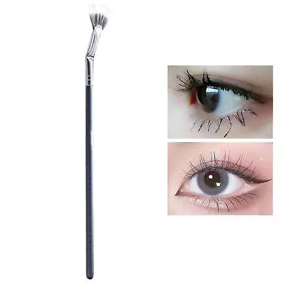 Angled Fan-shaped Eyelash Brush Mascara Wands Applicator Eyeliner Makeup Brush • $7.63