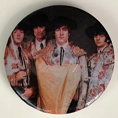 Vintage Early 80s THE BEATLES Pin Matador Outfits Badge 1.25  Button John Lennon • $10.95