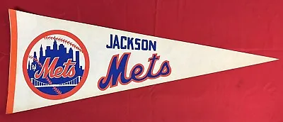Rare Vintage Jackson Mets Texas League Minor League Baseball 29  Pennant • $53.99