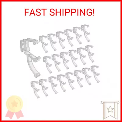 20 Pieces 2 Inch Mini Blind Valance Clips Clear Plastic Valance Retainer Clips B • $12.29