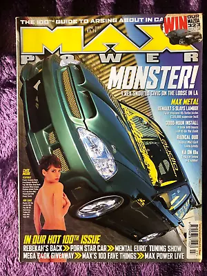 MAX POWER June 2001 Edition Collectible Car 234 Pages Magazine • £5