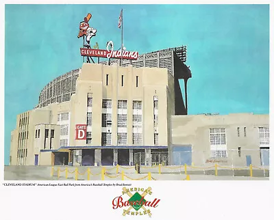 Cleveland Municipal Stadium  America's Baseball Temples  Photo And History • $5