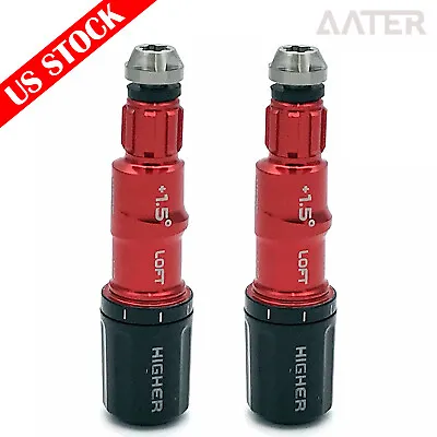 2Pc Tip .335 Adapter Sleeve Shaft Red 1.5° For Taylormade R11S R11 R9 RBZ Driver • $18.39