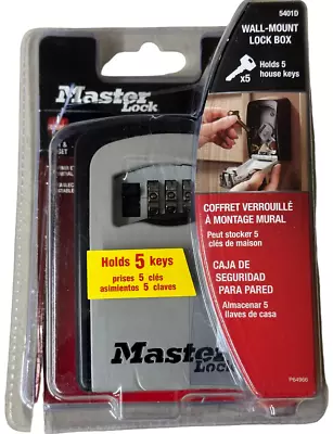 Master Lock 5401D Wall Mount Key Lock Box With Resettable Combination Lock • $32.98