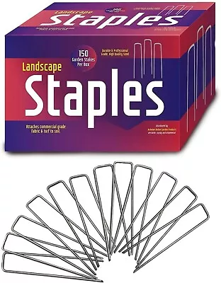 150 Landscape Fabric Staples Garden Stakes Galvanized Sod Staples 6 '' 11 Gauge • $19.99