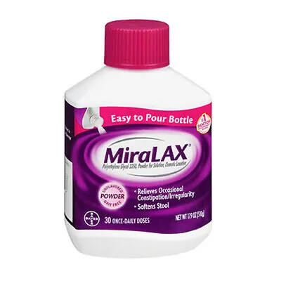 Miralax Osmotic Laxative Unflavored Powder 17.9 Oz • $43.57