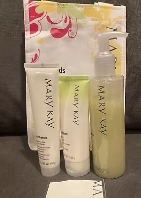 Mary Kay Satin Hands FRAGRANCE FREE Hand Scrub Cream Softener Full Size Set • $19.99