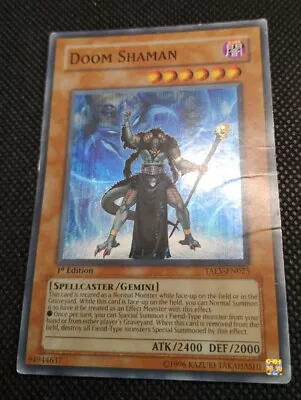 Yu-Gi-Oh! TCG Doom Shaman Tactical Evolution TAEV-EN025 1st Edition Super Rare • £2.15