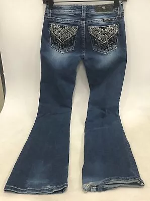 Miss Me Girls Dark Blue Boot Jeans Sz 14 • $9.99