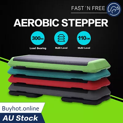 3-Level Aerobic Step Bench Home Gym Workout Fitness Exercise 2 / 4 Block Stepper • $139.95