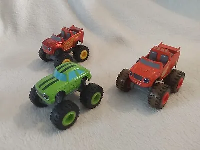 Blaze And The Monster Machines Die-Cast Race Car Bundle X3 • £10