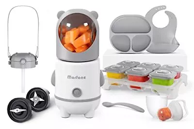 Baby Food Processor Maker With Glass Containers Tray Spoon Bib & Feeder Pacifier • $44.92