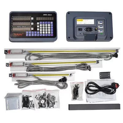 ToAuto 18  20  40  Linear Scale 3Axis Digital Readout DRO Display Mill Kit US • $207.60