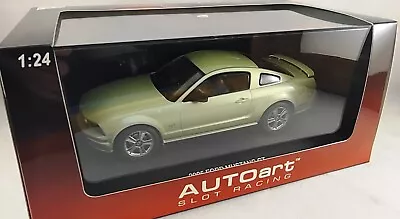 AutoArt 14001 Ford Mustang GT 2005 (Legend Lime) SLOT Car 1/24 • $55.99