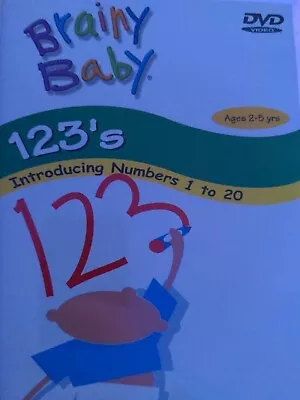 £6 • Buy The Brainy Baby Co'  123's DVD: Introducing Numbers 1 To 20, R2. 105mins. !NEW!