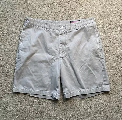 Vineyard Vines Men's Chino Tan Shorts Size 36 Shep & Ian Flat Front 8” Inseam • $13.95